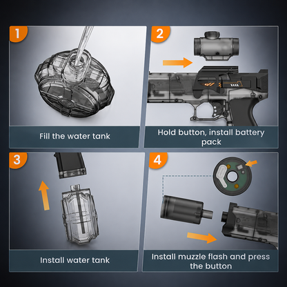 Electric Water Gun with LED Light